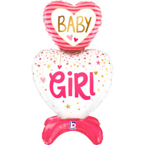 Balon Inima BABAY Girl cu Aer, 71 cm