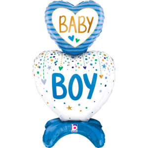 Balon Inima BABAY Boy cu Aer, 71 cm
